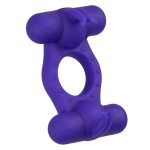 Silicone Rechargeable Triple Orgasm Enhancer - Purple - Image 5