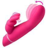 Come Hither Silicone Rabbit Vibrator - Pink - Image 2