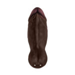 Shaft - Model B 4.3 Inch Liquid Silicone Bullet Vibrator - Mahogany - Image 2