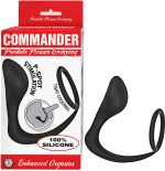 Commander Prostate Pleaser Cockring - Black - Image 2