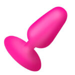 Flexible Vibrating Silicone Butt Plug - Pink - Image 2