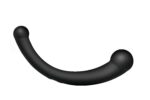 10x Vibra-Crescent Silicone Dual Ended Dildo - Black - Image 5