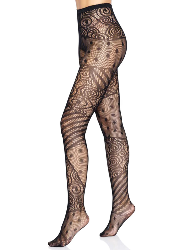 ZZq6QHWmTtIZSvP5n8xh1X6V1pv6K77K Doll Net Tights - One Size - Black - Image 1