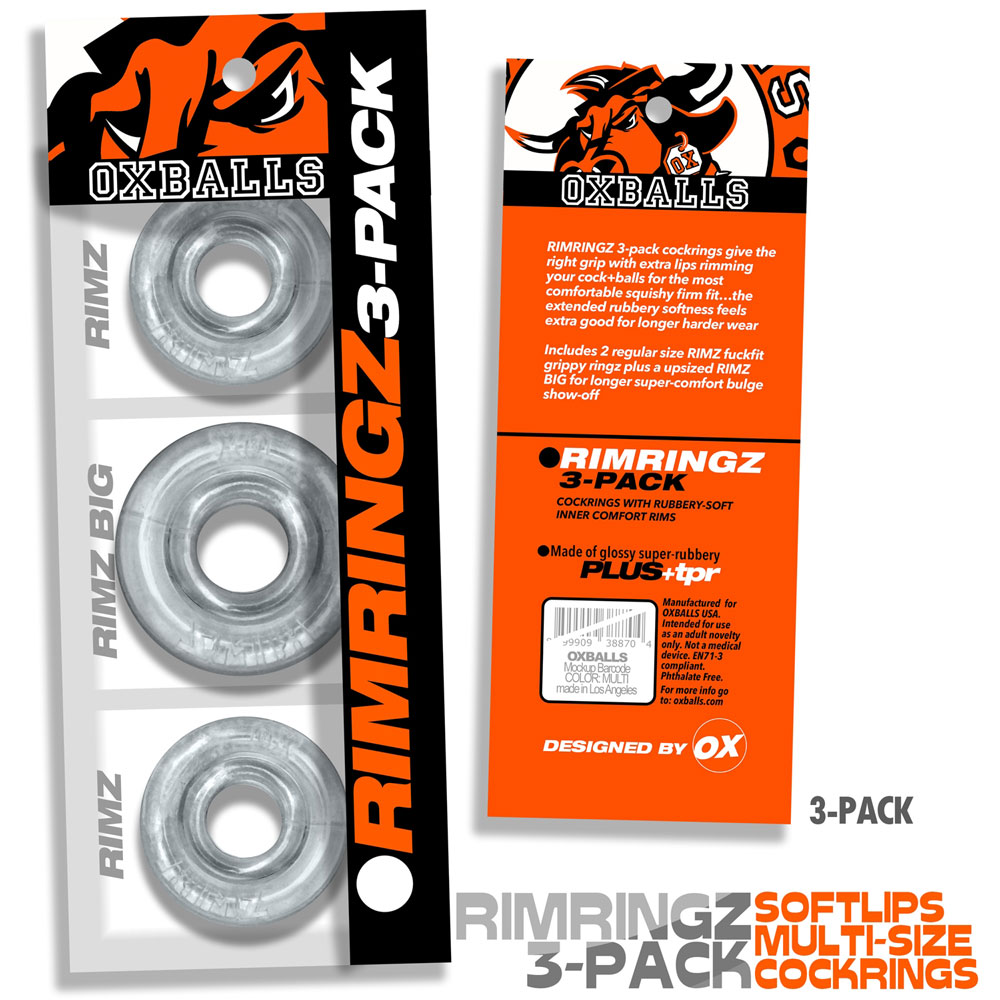 ZafkLj78 Rimringz Multi Size 3 Pack - Clear - Image 1