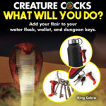 King Cobra Keychain - Red - Image 3
