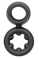 Alpha Liquid Silicone Dual Support Magnum Ring - Black - Image 4