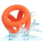 Alpha Liquid Silicone Tri-Ring - Orange Orange - Image 8