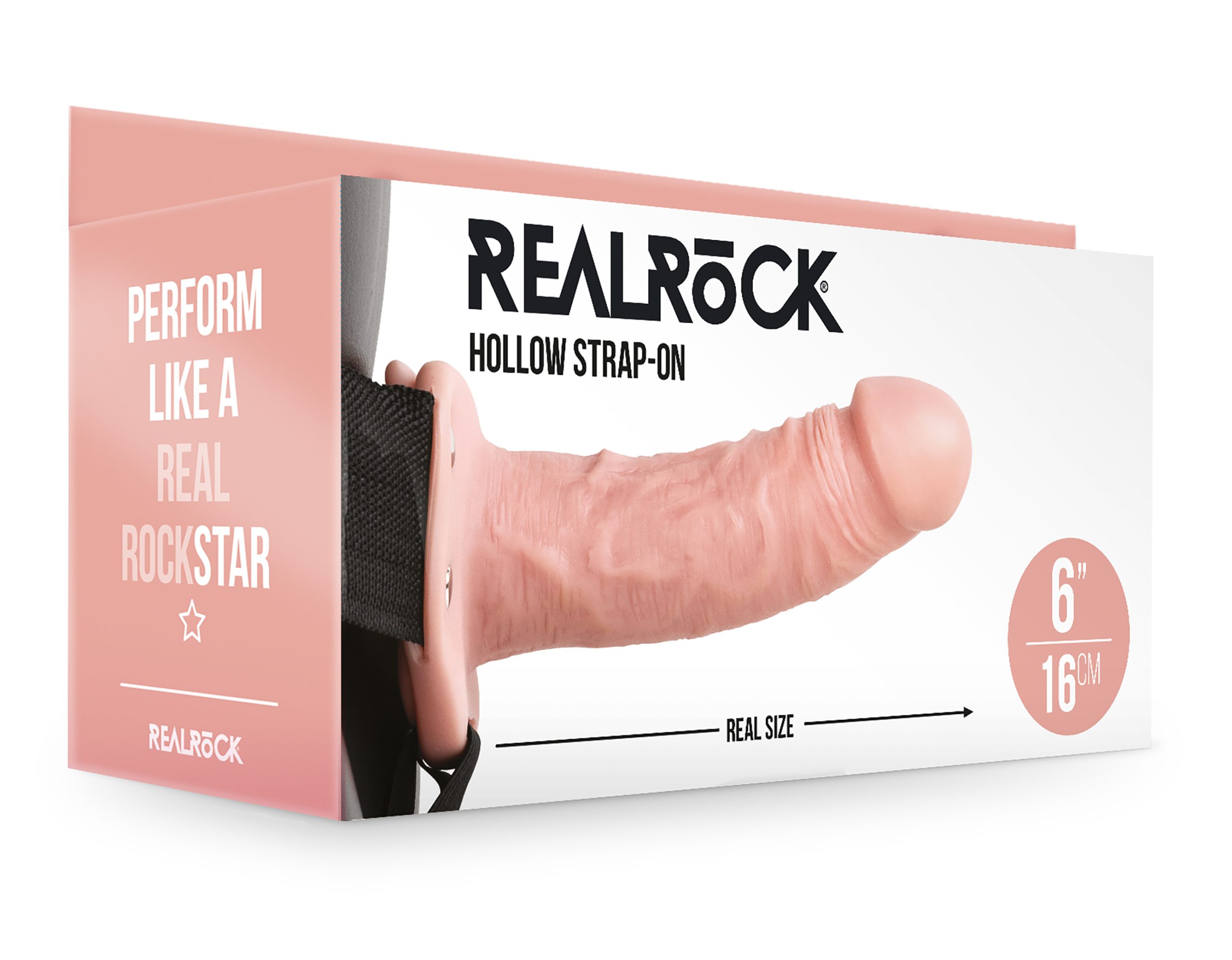 a0ngrzU3BwUdoI7ktnw4E6FD145lRdhW Hollow Strap-on Without Balls 6 Inch - Flesh - Image 1