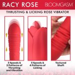 Bloomgasm Racy Rose Thrust and Lick Vibrator - Red - Image 6