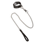 Euphoria Collection Collar With Chain Leash - Black - Image 7