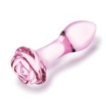 3 Pc Rosebud Butt Plug Set - Pink - Image 2