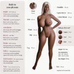 Doll Kiara Powered Chocolate 5ft 3"-Enhanced - Image 2