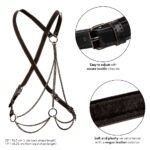 Euphoria Collection Plus Size Multi Chain Harness - Black - Image 4
