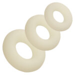 Alpha Glow-in-the-Dark Liquid Silicone 3 Ring Set - White - Image 3