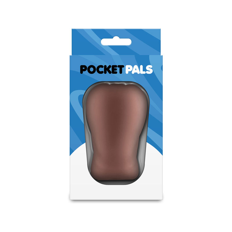aQvEN0eN Pocket Pals - Anal Stroker - Brown - Image 1
