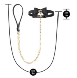 Temptasia Ardor - Collar and Leash​ - Black With Bow - Image 3