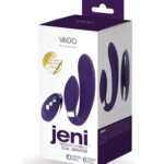 Jeni C-Shaped Dual Motor Vibe With Remote - Purple