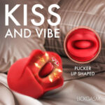 Sweet Kiss Kissing & Vibrating Clitoral Stimulator - Red - Image 2