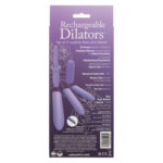 Dr. Laura Berman Rechargeable Dilators Set of 4 Locking Sizes Plus Sleeve - Purple - Image 2
