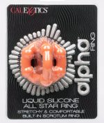 Alpha Liquid Silicone All Star Ring - Orange - Image 2
