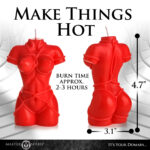 Bound Goddess Drip Candle - Red - Image 5