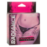 Radiance Plus Size Crotchless Thong - Black - Image 3
