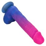 Naughty Bits Ombre Hombre XL Vibrating Dildo - - Pink/purple - Image 5