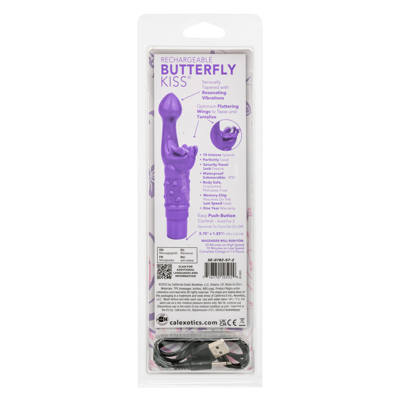 bn8gafW6GUXgLEbwoOb5YkcAWcTjyxdH Rechargeable Butterfly Kiss - Purple - Image 1