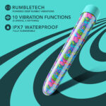 Limited Addiction - Utopia - 7 Inch Rechargeable Vibe - Aqua - Image 4
