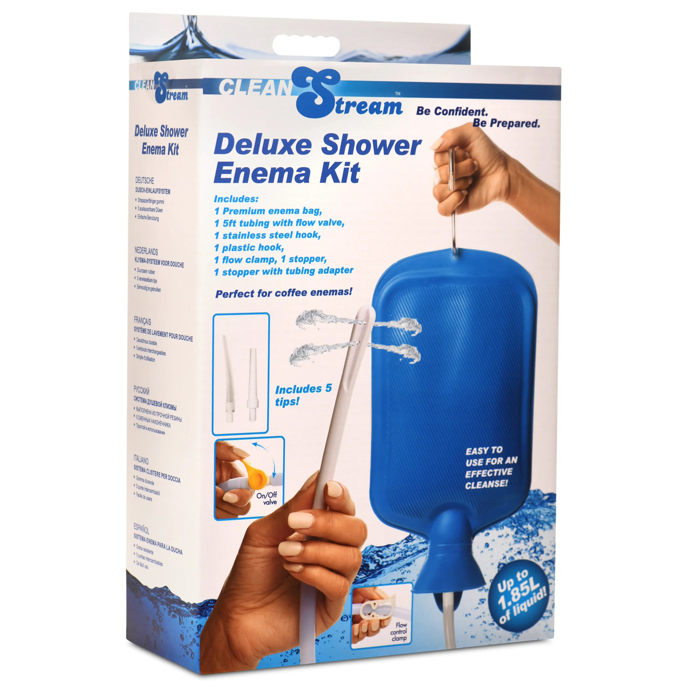 byX8RlcTGPmhsKRuAOlTsGfhp70F8fLw Deluxe Shower Enema Kit - Blue - Image 1