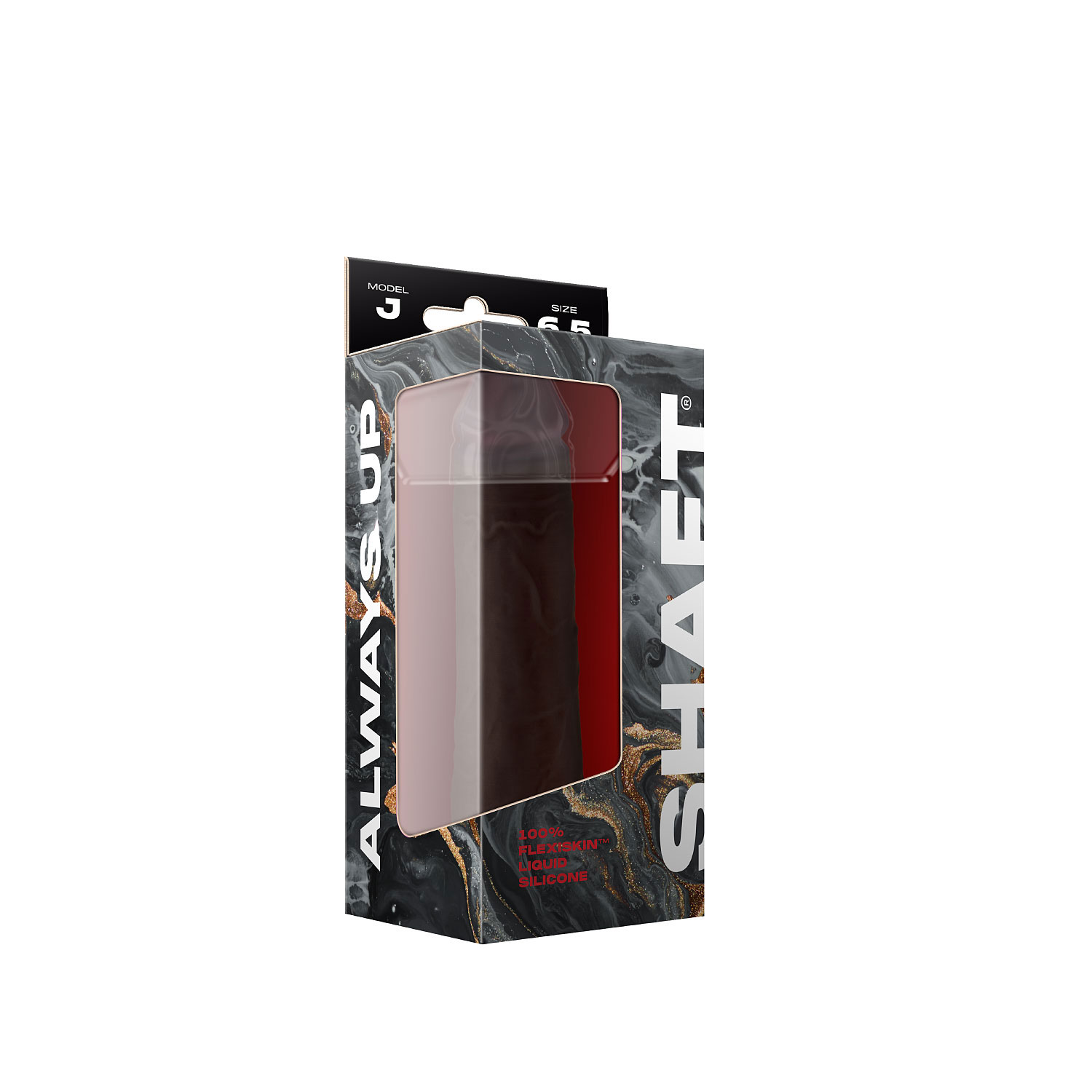 cSXNtWBYMIy4SFXbtnZvSL7XCbyXjJZr Shaft - Model J 6.5 Inch Liquid Silicone Dong - Mahogany - Image 1