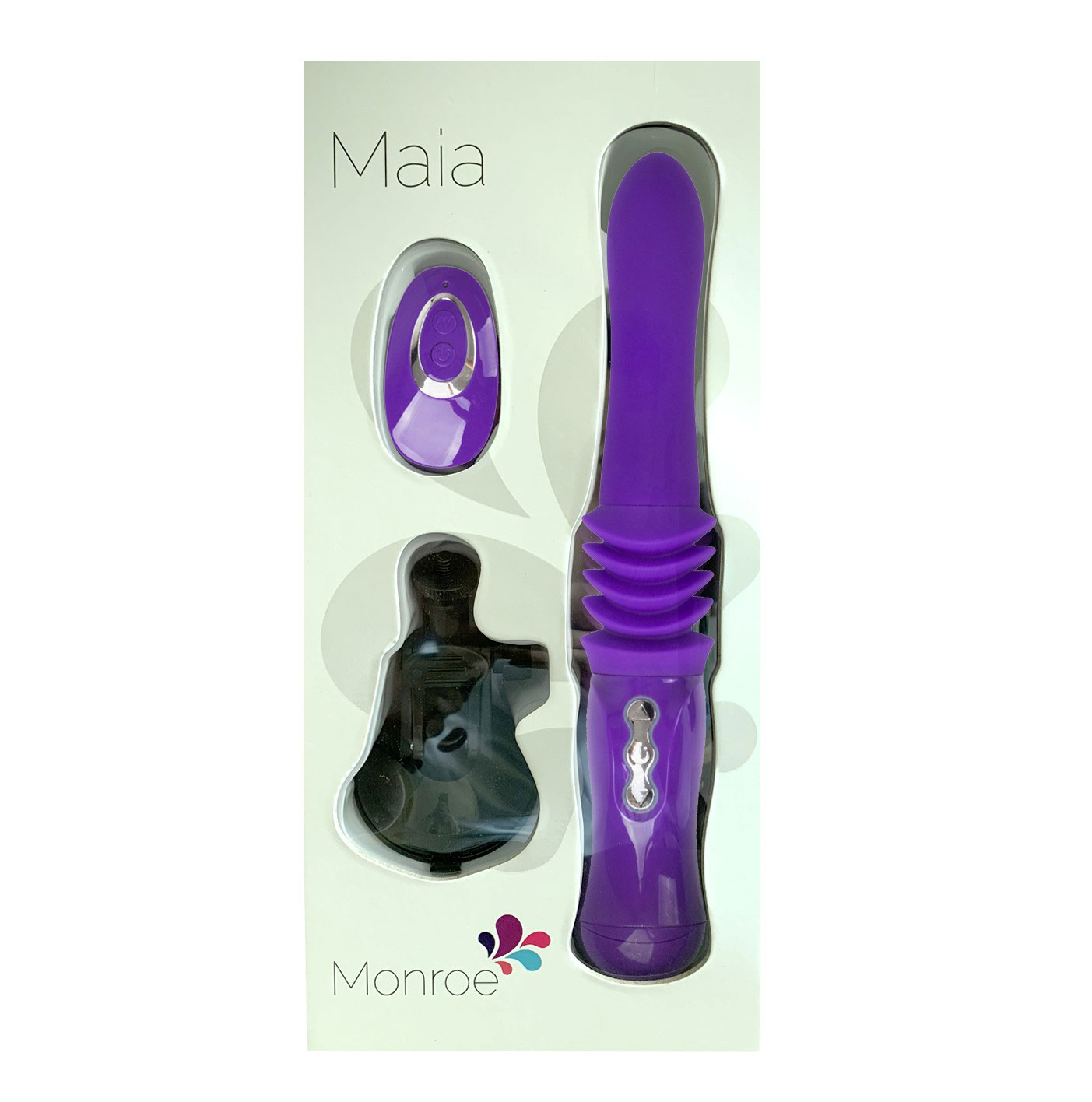 cVj772cv16UeYbdyzUGLiPsBv24AQ7Yz Monroe USB Rechargeable Silicone Thrusting Portable Love Machine - Purple - Image 1
