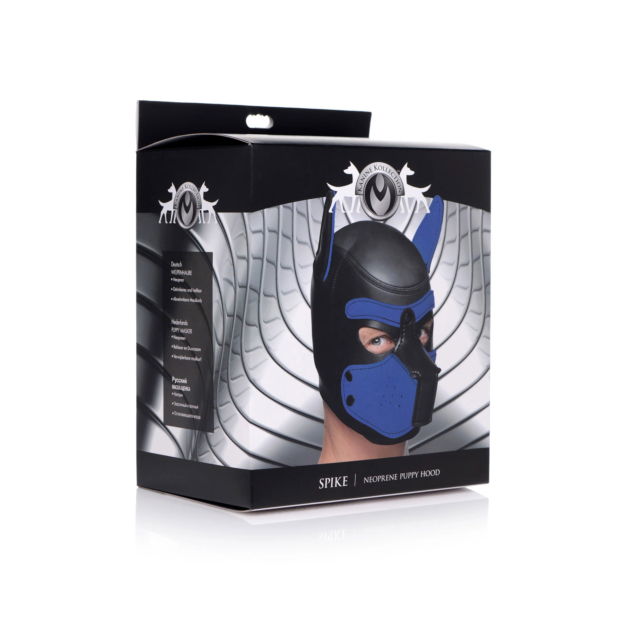 cZClbLzezbRLW9Cq9UyIb87wpJpglk7o Spike Neoprene Puppy Hood - Blue - Image 1