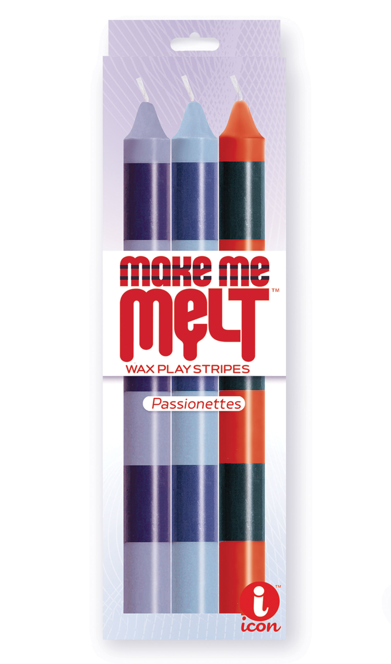 csNV3Jp46GRirtUWjisDxFvTV7PB4T0M The 9's Make Me Melt Sensual Warm Drip Candles 3pk Stripes Passionettes - Image 1