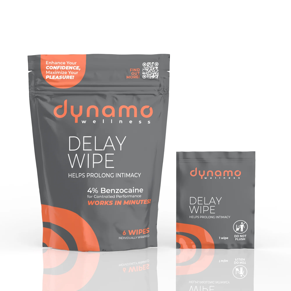 dPbo3MLD Dynamo Wellness Delay Wipe 4% - 6 Pack - Image 1