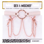 Peaches ‘N Creame Collar With Nipple Clamps - Pink