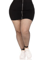 Industrial Net Footless Tights - 1x/2x - Black - Image 4
