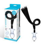 3" Horse Tail Glass Butt Plug - Image 2