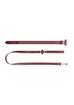 Ouch Halo - Collar With Leash - Burgundy - Image 3