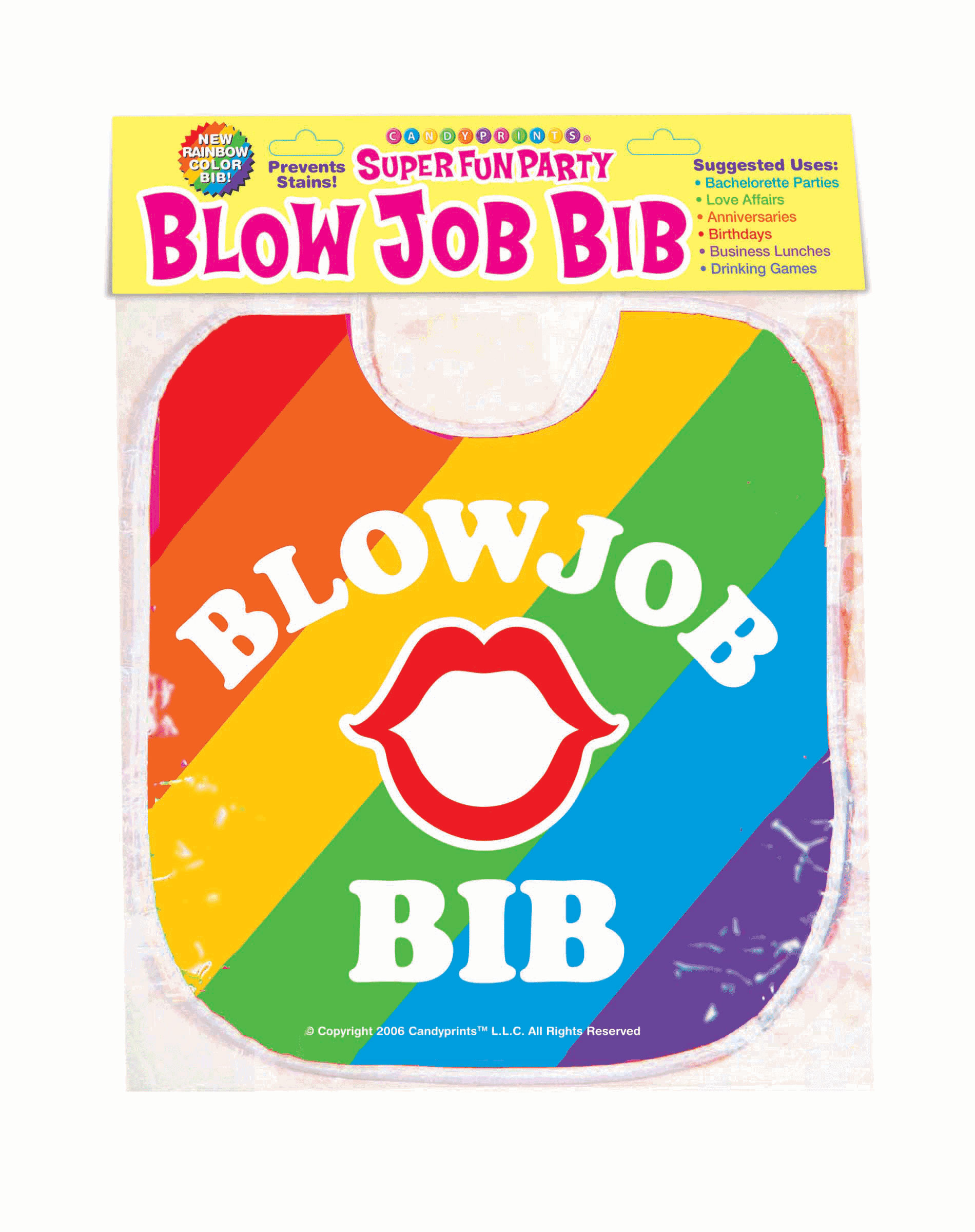 eCRUeEX82UBuJOhK2OxTT9UFwe3f6ttj Blow Job Bib - Rainbow - Image 1