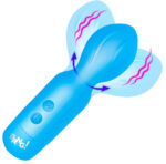 18x Vibrating Silicone Mini Wand - Blue - Image 2