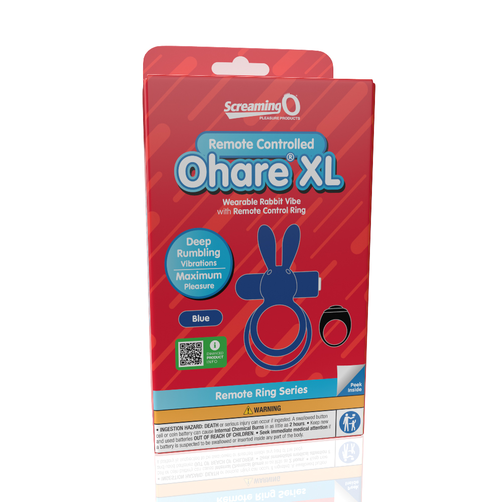 eHtdMWbM9X1GCvbeeqqsJrnCMbX2MfOz Screaming O Remote Controlled Ohare XL Vibrating Ring - Blue - Image 1
