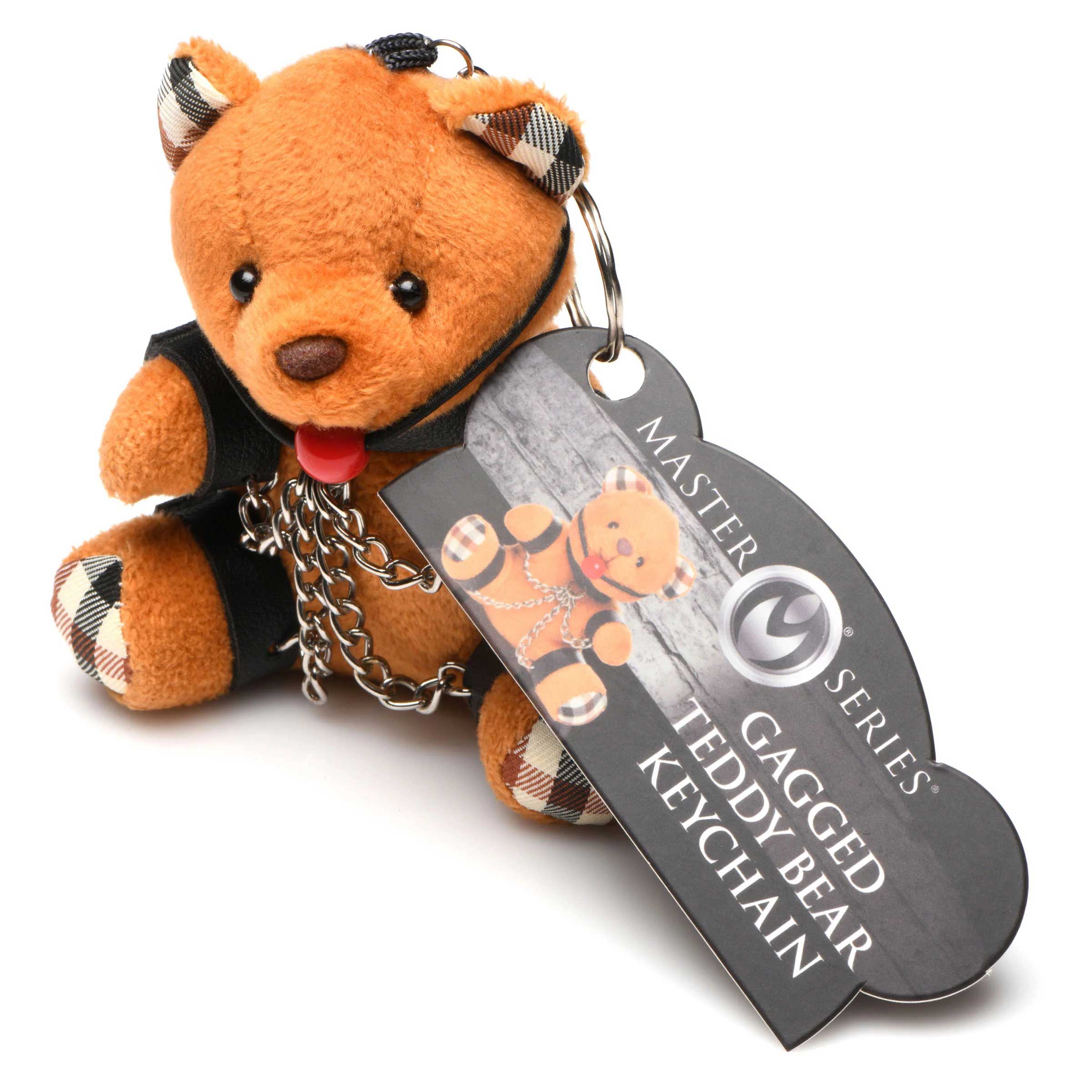 ejP55lN8yTHMDOJZfUlTuz2J5WlF2AUJ Gagged Teddy Bear Keychain - Image 1
