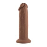 7 Inch Girthy Vibrating Dong - Dark - Image 4