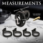 Hard Stop Double Ring Chastity Cage - Image 3