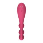 Tri Ball 1 Lay on Vibrator - Red - Image 2
