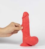 Real Skin Mr. Ruby 7.5" Dual Layer Dildo - Image 3