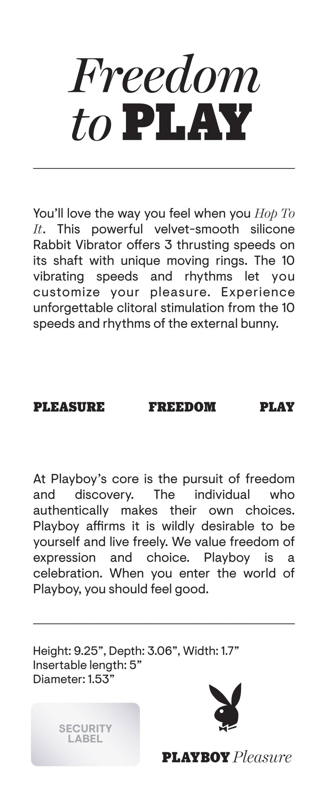 fOFuBngpWcsu2qhpe1wKXvPcQIOHWBKv Playboy Pleasure - Hop to It - Rabbit Vibrator - Dark Purple - Image 1