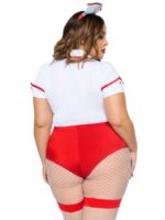 Plus Nurse Feelgood Sexy Costume - 3x/4x - White / Red - Image 4