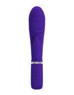 Prescott Super Soft Rabbit Silicone Vibrator - Purple - Image 3